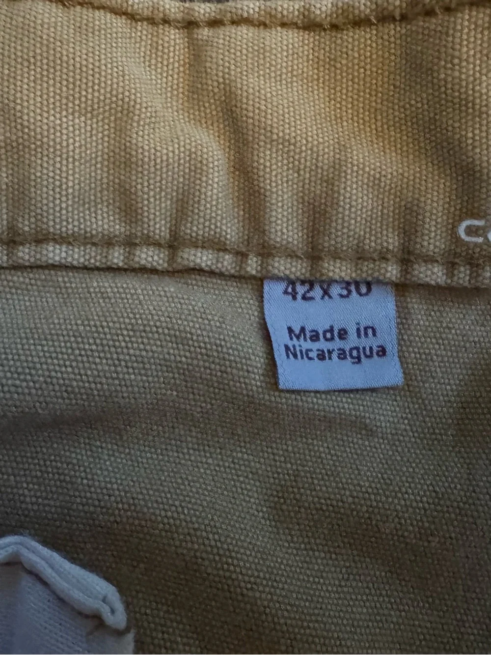 Carhartt 102802 Relaxed Fit Utility Work Pants 42x30 Canvas Stretch Carpenter